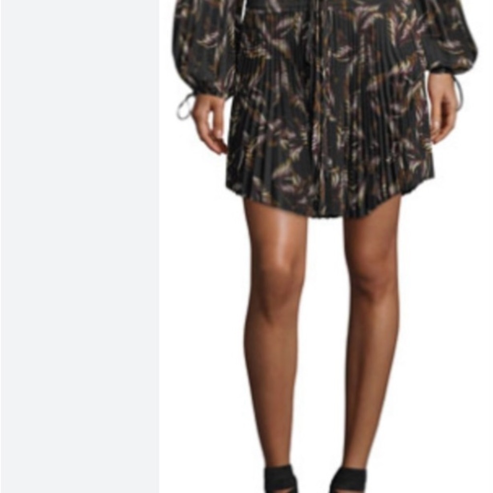 A.L.C Elegant Black and Brown Patterned Dress - Picture 6 of 6